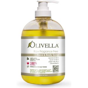 Olivella® - Vloeibare Olijfzeep - 100% Vegan & Natuurlijke - Vegan Zeep - Zonder Palmolie - Zonder geur - Neutrale zeep -500ml - 2 stuks