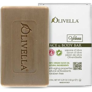Olivella olijfolie handzeep  met de geur van Verbena  ( 4 stuks van 150 gram  )