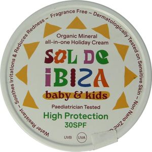 Natuurlijke Zonnebrand Baby & Kids SPF 30 Sol de Ibiza Plasticvrij | Minerale Zonnebrand | Zonnebrand Zonder Troep | Natuurlijke Zonnebrandcreme Sol de Ibiza