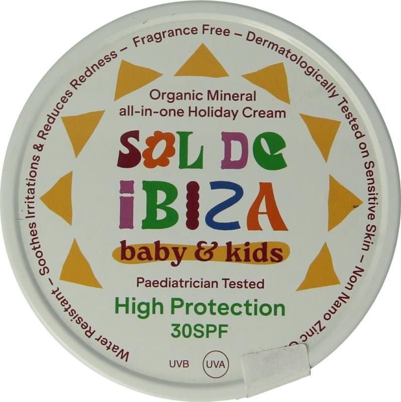 Sol de Ibiza Baby - Kids Alles-in-een beschermende crème SPF30 - 100 gr