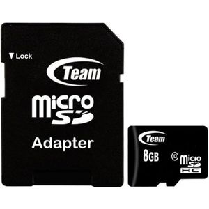 Team Group Team memory card - microSDHC - 8 GB - zwart