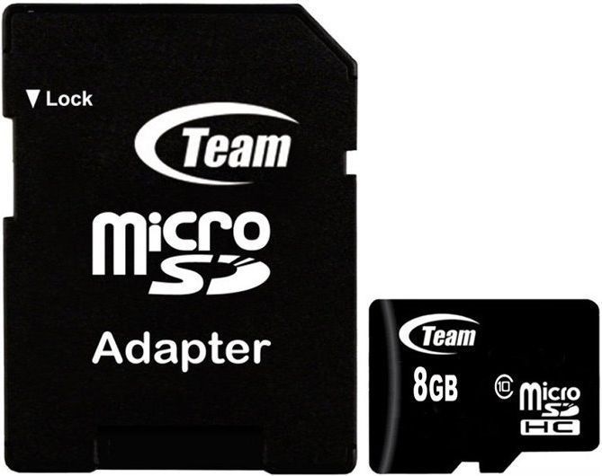 Team Group - Micro-SD Flash Geheugenkaart - 8 GB - Klasse 10