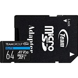 Team Group Flash-Card incl. SD-Adapter ELITE A1- microSDXC UHS-I - 64 GB