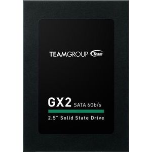 Team Group T253X2002T0C101 SSD GX2-serie Solid-state drive interne 2TB SSD 2,5 inch SATA III 6,0 Gbps 2000 GB lezen 530 MB/s schrijfsnelheid 510 MB/s