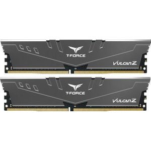 TEAMGROUP Team T-Force Vulcan Z DDR4 Gaming Memory, 2 x 16 GB, 3200 MHz, 288 Pin DIMM, Grijs