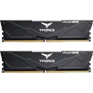 Team Group T-Force Vulcan - Geheugen - DDR5 - 32 GB: 2 x 16 GB - 288-PIN - 6000 MHz / PC5-48000 - CL38 - 1.25V - XMP 3.0 - On-die ECC - zwart