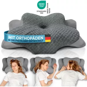 Elviros Memory Foam CPAP-kussen voor zijslapers, ergonomisch