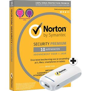Norton - Premium Antivirus - 25 Gb - 10 Apparaten