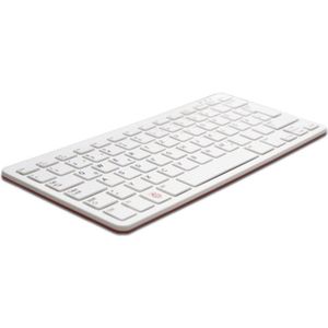 Raspberry Pi - US Keyboard - Toetsenbord - Wit/Rood - Inclusief 3-poorts USB-hub
