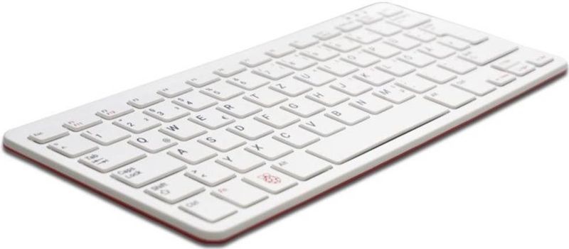 Raspberry Pi - US Keyboard - Toetsenbord - Wit/Rood - Inclusief 3-poorts USB-hub