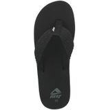 Reef - Smoothy - Heren Flip-Flops - Zwart - Geweven Riem - Comfortabel