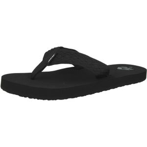 Reef - Smoothy - Heren Flip-Flops - Zwart - Geweven Riem - Comfortabel