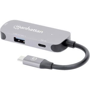 Manhattan USB-C naar HDMI 3-in-1 docking converter met Power Delivery