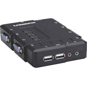 Manhattan 151269 KVM-switch Zwart
