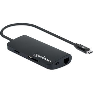 MANHATTAN USB -C 3.2 Gen 1-Adapter,HDMI,USB,USB-C-PD,RJ45,SD