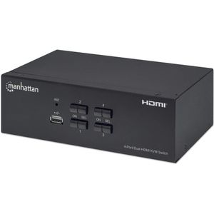 Manhattan 153539 KVM-switch Zwart