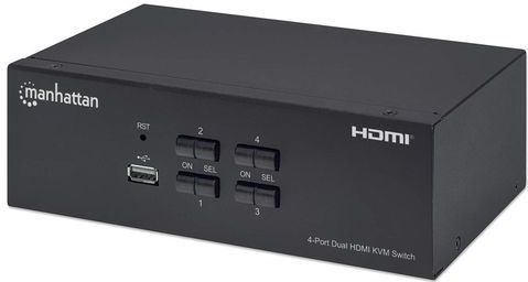 Manhattan 153539 KVM-switch Zwart