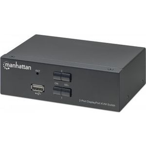 Manhattan 153546 KVM-switch Zwart