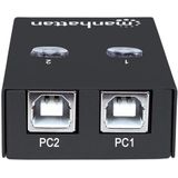 Manhattan USB-Switch - 2 Poorten - USB 2.0 - Zwart