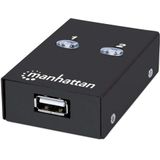Manhattan USB-Switch - 2 Poorten - USB 2.0 - Zwart