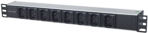 Intellinet 163651 energiedistributie 8 AC-uitgang(en) 1U Zwart, Zilver