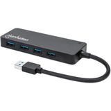 Manhattan USB 3.0-Hub - Zwart
