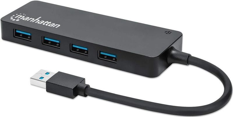 Manhattan USB 3.0-Hub - Zwart