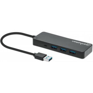 Manhattan 168403 USB 3.0-hub Zwart