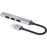 Manhattan USB A-hub met 4 poorten, 3 x 480 Mbit/s, 1 x USB-A-stekker