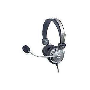 Manhattan - Stereo Headset - Koptelefoon - Zilver - Bedraad, Binauraal, Microfoonboom