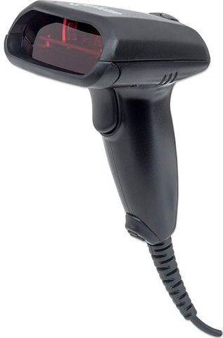 Manhattan 177665 USB Kit Barcodescanner Kabel 1D Laser Zwart Handmatig USB