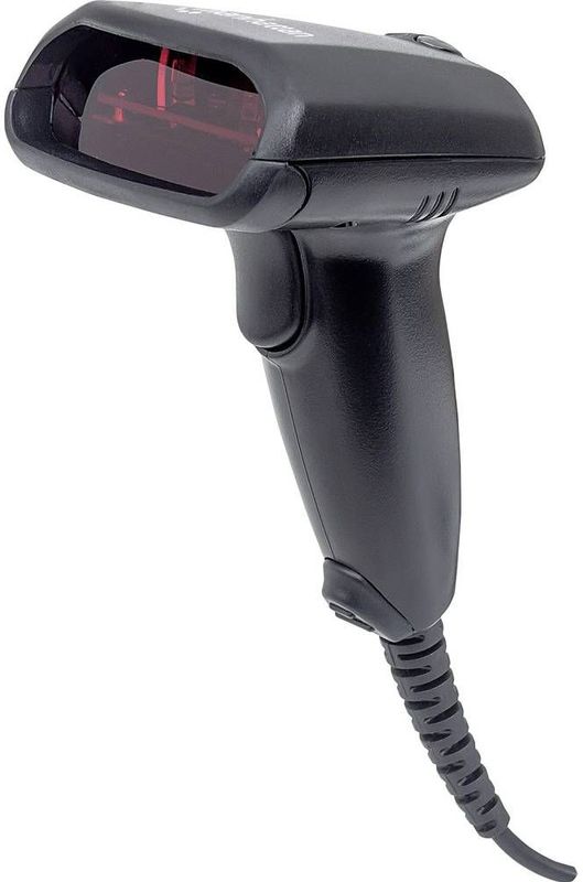 Manhattan 177665 USB Kit Barcodescanner Kabel 1D Laser Zwart Handmatig USB