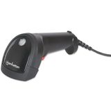 Manhattan 178433 barcode-lezer Draagbare streepjescodelezer 1D CCD Zwart