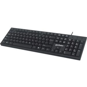 Manhattan - Bedraad Toetsenbord - Zwart - Kunststof