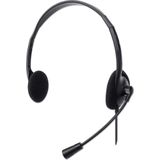 Manhattan 179850 hoofdtelefoon/headset Bedraad Hoofdband Kantoor/callcenter USB Type-A Zwart