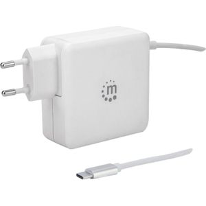 Manhattan Power Delivery Adapter (60 W, Stroomvoorziening), USB-lader, Wit
