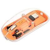 Manhattan - MH Transparante Muis - Draadloos - Wit - Transparant - RGB LED Verlichting