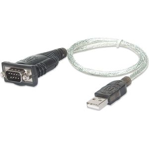 Manhattan - USB naar Serieel Converter - Netwerkadapter - Zwart - Vergulde Contacten