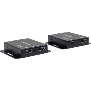 Manhattan - HDMI over Ethernet Extender Kit - Signaalversterker - Zwart - Cat6