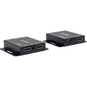 Manhattan HDMI over Ethernet Extender Kit (HDMI signaalverlenging (1080p tot 50 m) via een Cat6-netwerkkabel/infrarood ondersteuning) 207461