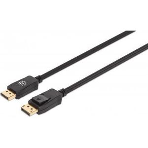 Manhattan 353618 DisplayPort-kabel DisplayPort Aansluitkabel DisplayPort-stekker, DisplayPort-stekker 2.00 m Zwart 8K UHD