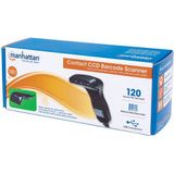 Manhattan 401517 USB-Kit Barcodescanner - 1D Zwart