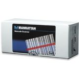 Manhattan 460835 barcode-lezer Draagbare streepjescodelezer 1D CCD Zwart