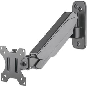 Manhattan 461603 Monitor-wandbeugel 1-voudig 43,2 cm (17) - 81,3 cm (32) Draaibaar, In hoogte verstelbaar, Kantelbaar, Zwenkbaar, Roteerbaar