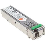 Intellinet - Gigabit SFP Mini-GBIC - Transceiver - Zilver - WDM Bidirectioneel voor Glasvezelkabel