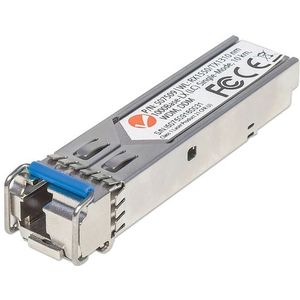 Intellinet - Gigabit SFP Mini-GBIC Transceiver - Zilver - WDM Bidirectioneel