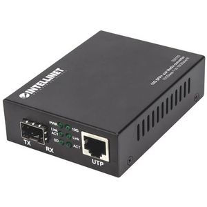Intellinet - 10GBase-T naar 10GBase-R - Media-omzetter - Zwart - 10 Gbit/s-verbinding