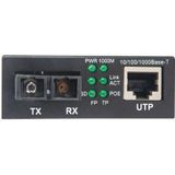 Intellinet - Gigabit PoE+ - Media Converter - Zwart - Tot 30 Watt Stroom