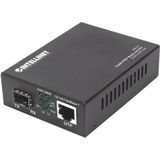 Intellinet - Gigabit PoE+ Media Converter - Netwerk accessoires - Glasvezel - Koper