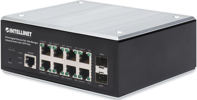 Intellinet 508278 netwerk-switch Managed L2+/L3 Gigabit Ethernet (10/100/1000) Power over Ethernet (PoE) Zwart